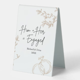 Plaque De Table Farmhouse Fields Fiançailles Faire-part