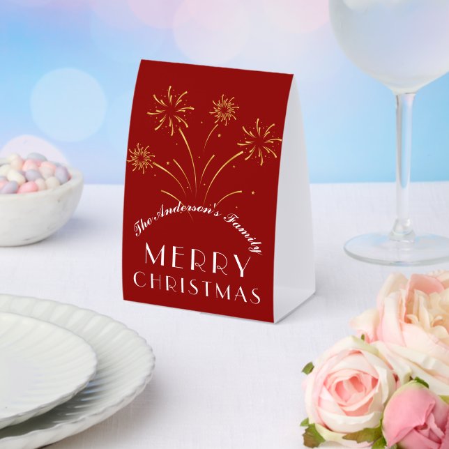 Plaque De Table Fête de Noël Joyeuse Chaleureuse et Gaie (Insitu (mariage))