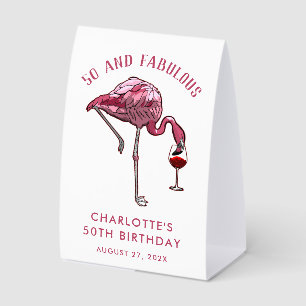 Plaque De Table Flamingo Drôle Cadeau de 50e Anniversaire