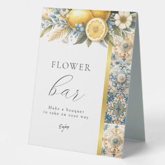 Plaque De Table Fleur carrelée méditerranéenne Italien Positano Le