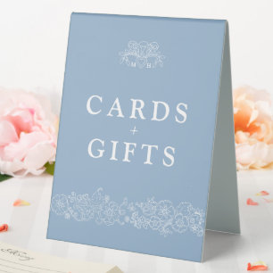 Plaque De Table Fleur de lis mariage bleu gris blanc mariage cadea