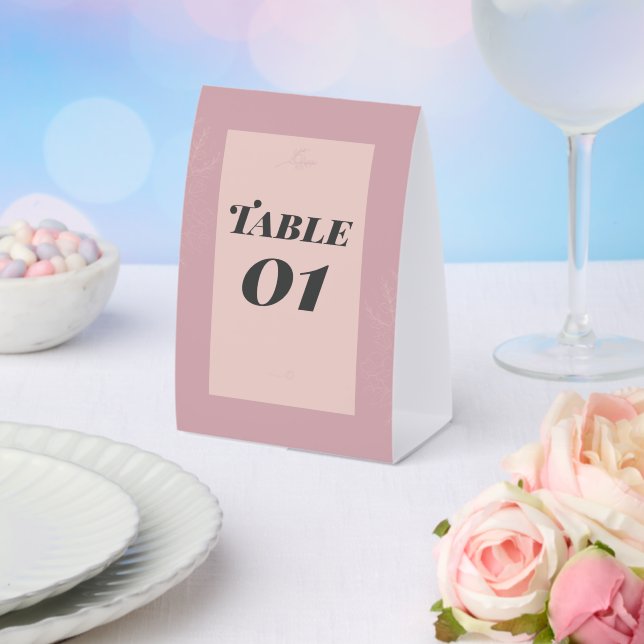 Plaque De Table Fleur de Satin  (Insitu (mariage))