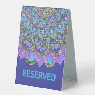 Plaque De Table Fleur de Vie - Mandala Style Inde 2