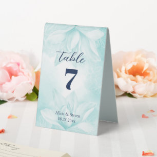Plaque De Table Fleur Ethereal Magnolia, Mariage