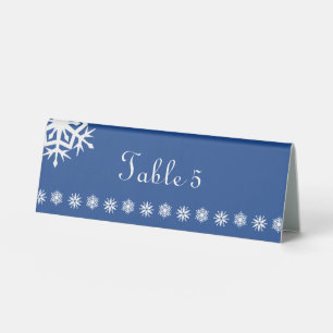 Plaque De Table Flocons de neige hivernaux dans un panneau de tent