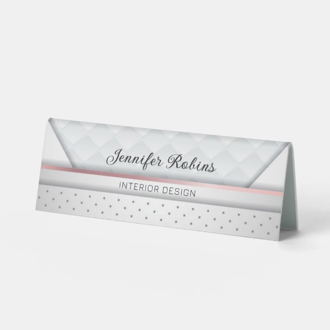 Plaque De Table Formes Diamants De Luxe (Recto)