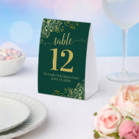 Fractions d'or sur Emerald Green Mariage Numéro de