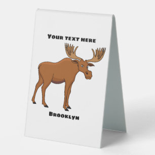 Plaque De Table Funny moose