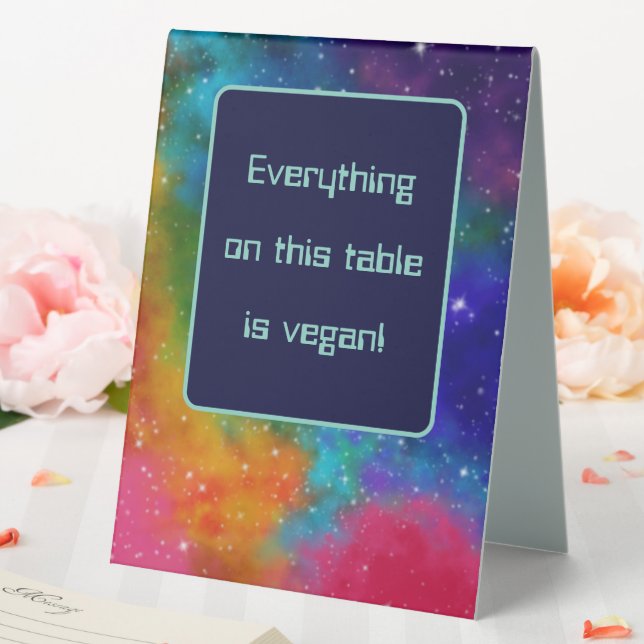 Plaque De Table Galactique Sci-Fi Mariage Vegan Food (In SItu (Mariage))