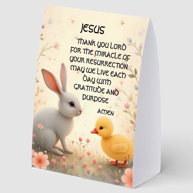 Plaque De Table gather together for easter (Recto)