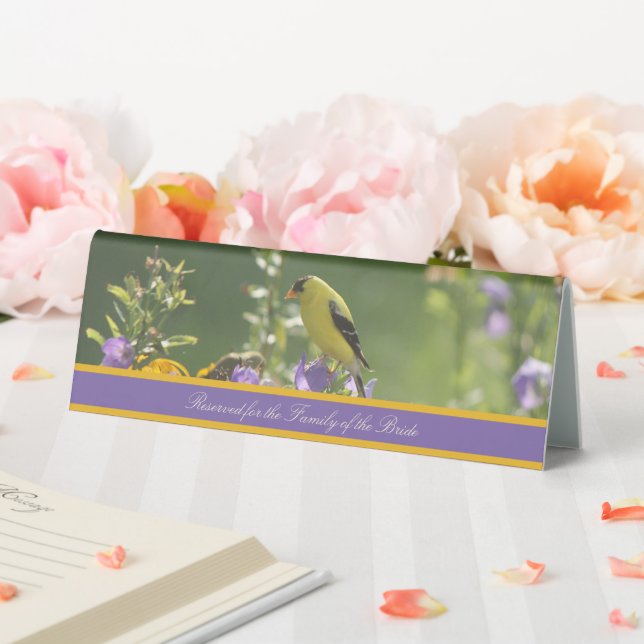 Plaque De Table Goldfinch Spring Garden Wedding (In SItu (Mariage))