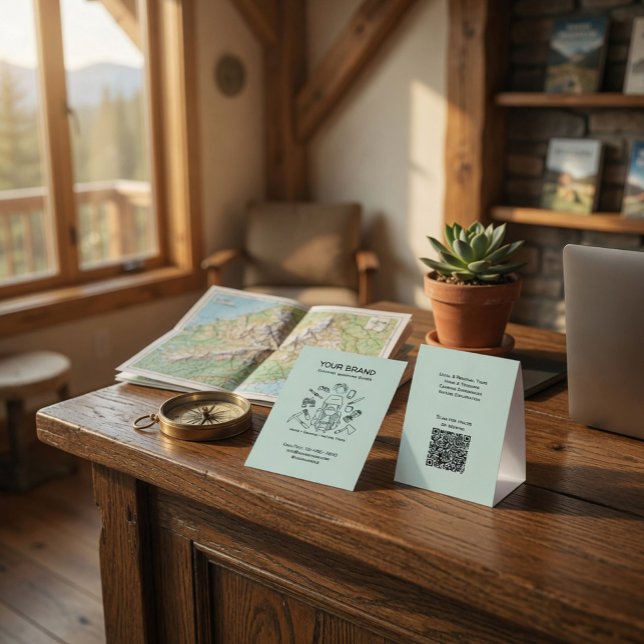 Plaque De Table Guide de randonnée et de camping en tente de table (Créateur téléchargé)