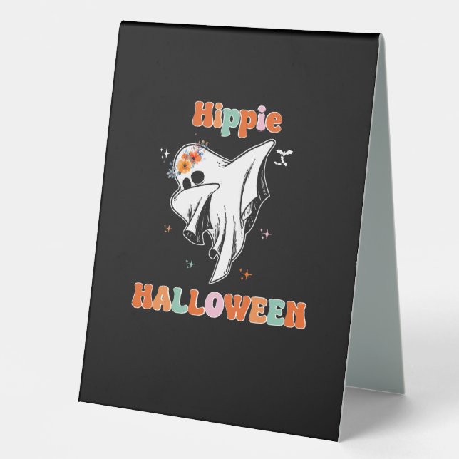 Plaque De Table Halloween hippie (Recto)
