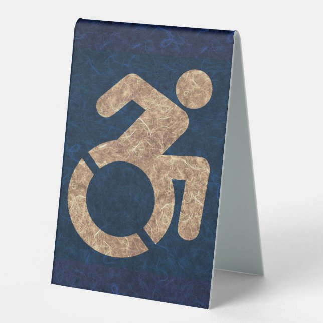Plaque De Table Handicap Texté (Recto)