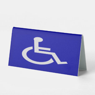 Plaque De Table Handicapés handicapés