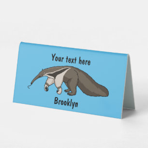 Plaque De Table Illustration de dessin animé d'Anteater happy