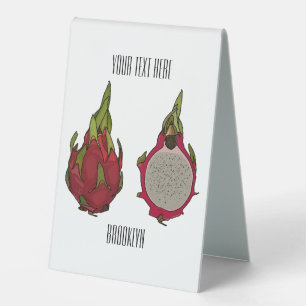 Plaque De Table Illustration de dragon fruit