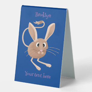 Plaque De Table Illustration de jerboa aux longues oreilles