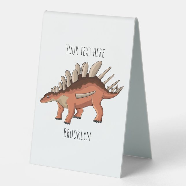 Plaque De Table Illustration de Kentrosaurus (Recto)