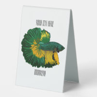 Illustration de la caricature de poisson de combat