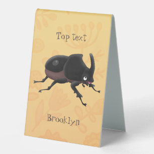 Plaque De Table Illustration de la caricature du dendroctone du rh