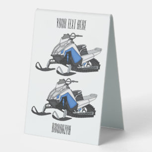 Plaque De Table Illustration de motoneige