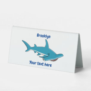 Plaque De Table Illustration de requin marteau