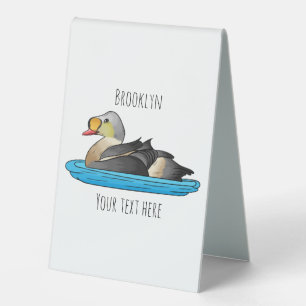 Plaque De Table Illustration d'oiseau de l'eider King