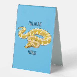 Plaque De Table Illustration du serpent python birman