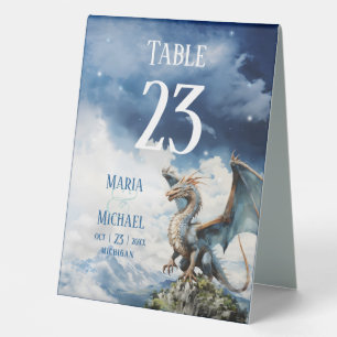 Plaque De Table Imaginaire Celtic Dragon Mariage Numéro de table