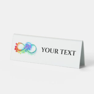 Plaque De Table Infinity avec Rainbow Jellyfish