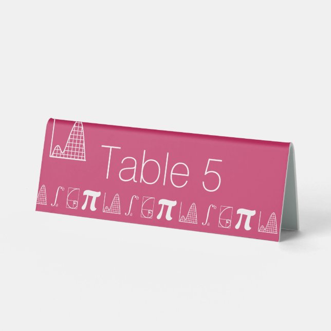 Plaque De Table Inscription de la tente de table de framboise (Recto)