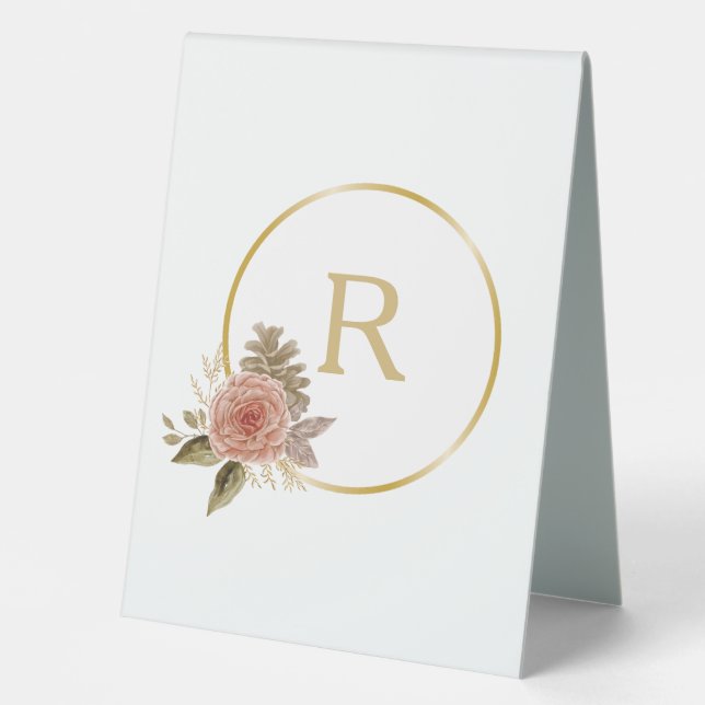 Plaque De Table Inspiré de l'automne (Recto)