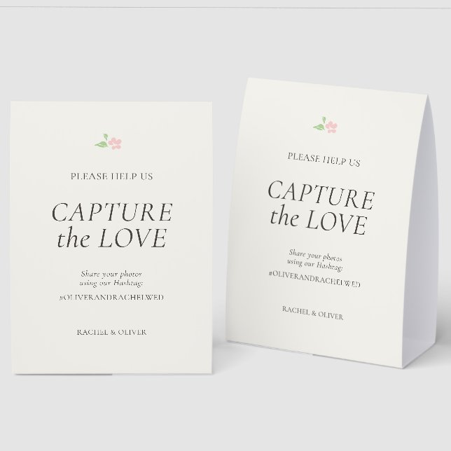 Plaque De Table Ivory | Capture the Love Mariage Dessus de Table  (Recto/Verso)