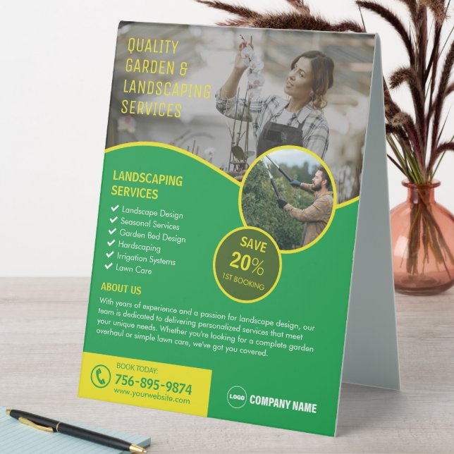 Plaque De Table Jardin Et Paysage (En SItu (Tableau))