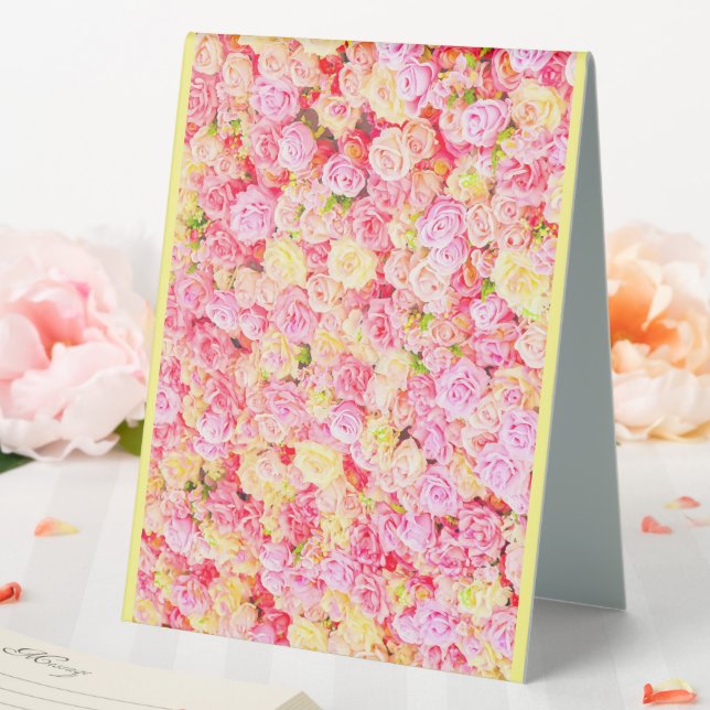 Plaque De Table Jardin rose (In SItu (Mariage))