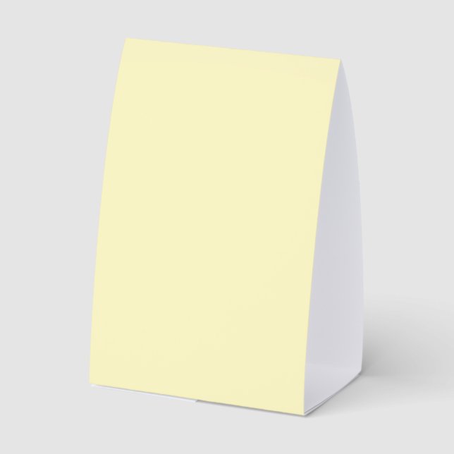Plaque De Table Jaune Beurre Uni (Verso)