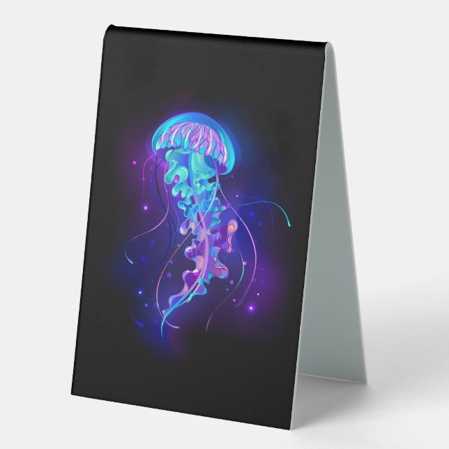 Plaque De Table Jellyfish éclatante couleur (Recto)