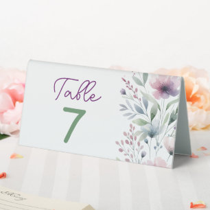 Plaque De Table Joli Mariage Botanique Personnalisé