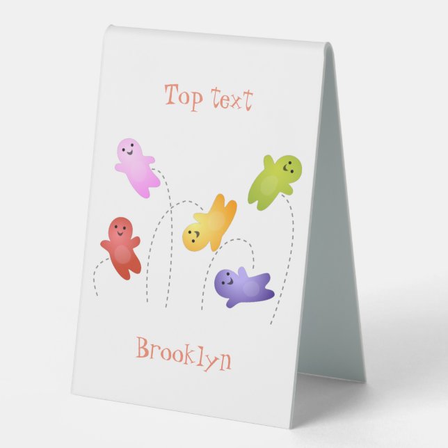 Plaque De Table Jolie gelée bébés bonbons bonbons dessin animé (Recto)