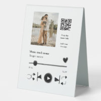 Joueur de musique couple personnalisé amour q r co