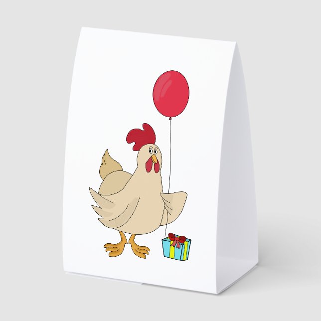 Plaque De Table Joyeux Anniversaire Poulet (Recto)