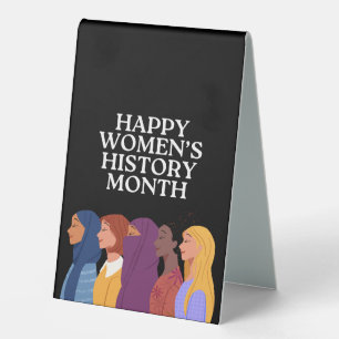 Plaque De Table Joyeux Mois de l'histoire des femmes