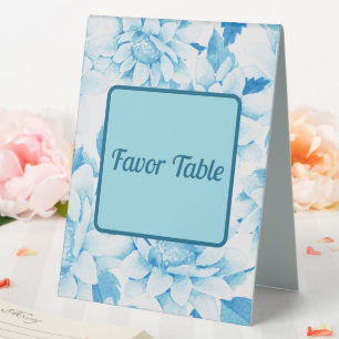 Plaque De Table Jumeaux en fleurs