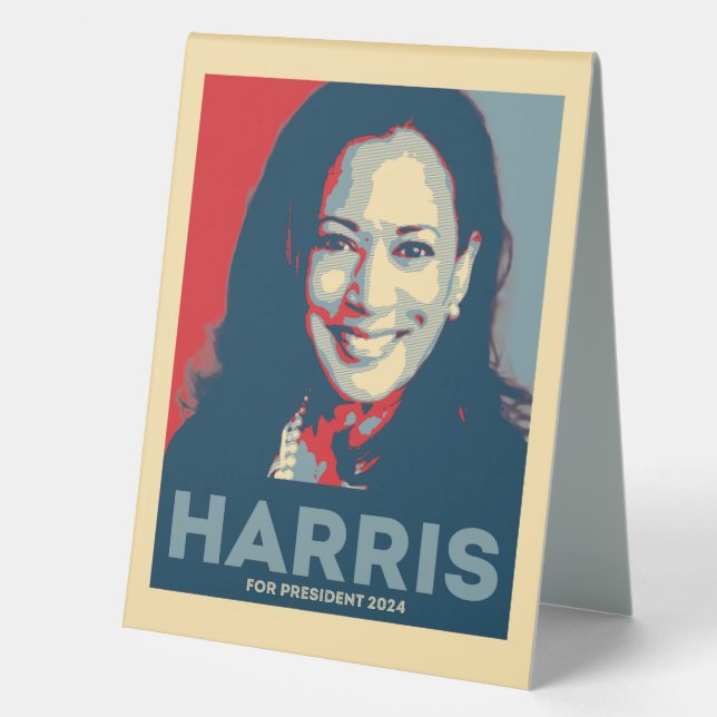 Plaque De Table Kamala Harris pour le président 2024 - Hope (Recto)