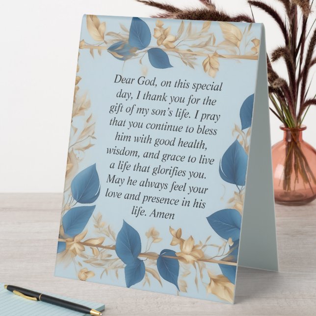 Plaque De Table La prière d'une mère pour son fils (En SItu (Tableau))