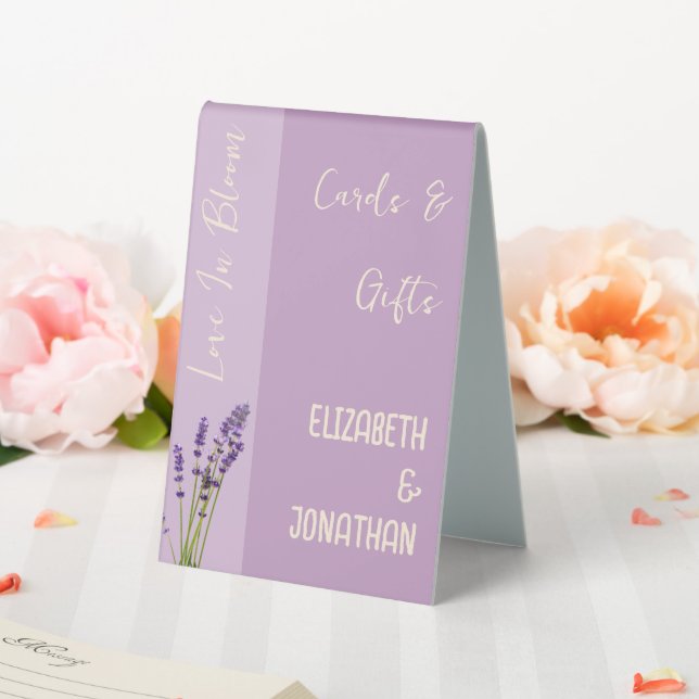Plaque De Table Lavender Love Mariage (In SItu (Mariage))