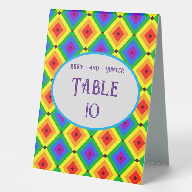PLAQUE DE TABLE LBGTQA+ (Recto)
