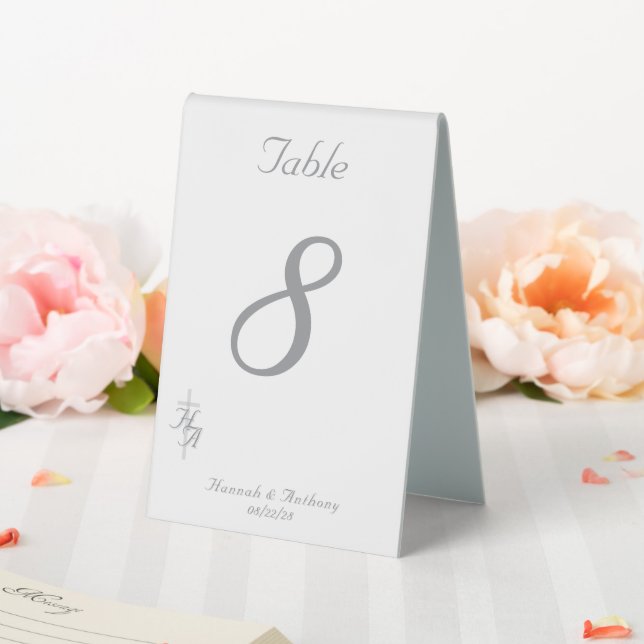 Plaque De Table Le Numéro de Table de Mariage Catholique Raffiné (In SItu (Mariage))