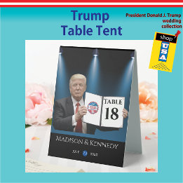 Plaque De Table Le président Trump 🇺 🇸 ✨ Mariage patriotique
